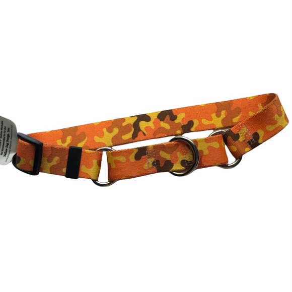 NEW Martingale Dog Collar M 20” Orange Camo Hunting - Picture 3 of 7